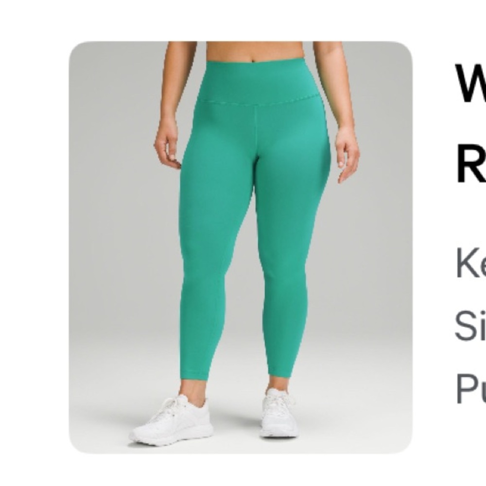 Lululemon wunder train contour fit high rise tight legging 25”
